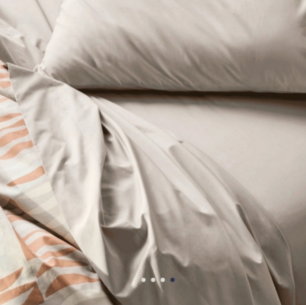 SOLD☆BROOKLINEN☆ Classic sheet set-Soft grey - Picture 3 of 7